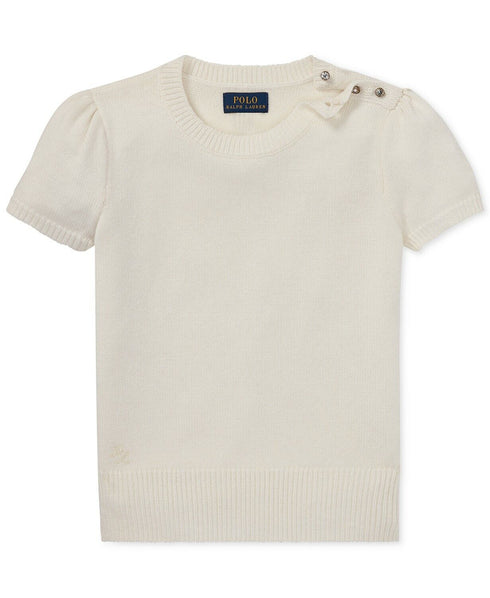 Polo Ralph Lauren Big Girls Short-Sleeve Sweater Small
