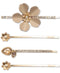 lonna & lilly Gold-Tone 4-Pc. Set Crystal Flower Bobby Pins