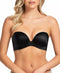 Fine Lines 4-Way Convertible Low-Cut Strapless Underwire Bra 34D Black
