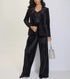 Calvin Klein Women's Wide-Leg Velvet Pants Black 16