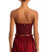 A.L.C. Gisele Top Solid Cotton Zip Syrah 6