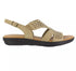 Easy Street Womens Open Toe Bolt Sandals Stone 10M