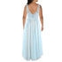 Say Yes to the Prom Trendy Embroidered Corset Gow Pale Sky Soft Peach 14W