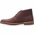 Clarks Men's Leather Bushacre 2 Lace-up Chukka Boots Aubergine 9