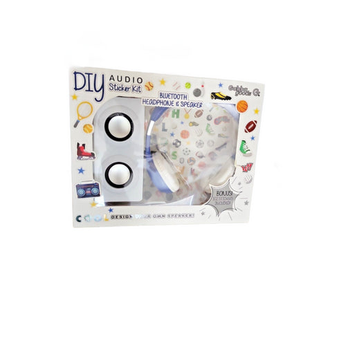 Gabba Goods Diy Patch Kit- with Headphones, a Bluetooth Speaker, & a Sticker Set