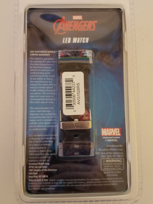 Marvel Avengers LED Rubber Adjustable Watch New