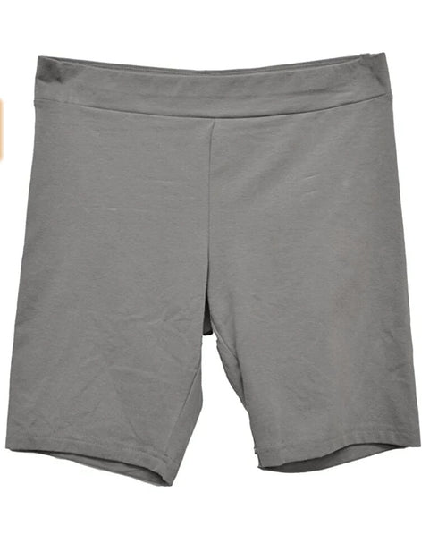 HUE Women's Essentials High Rise Biker Shorts Size Medium Granite Gray