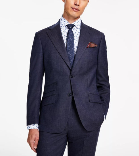 Tallia Men's Slim-Fit Stretch Solid Suit Jacket Blue Solid Size 44S
