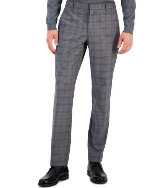 Tommy Hilfiger Men's Modern-Fit Stretch Performance Pants Gray Blue Size 34x34