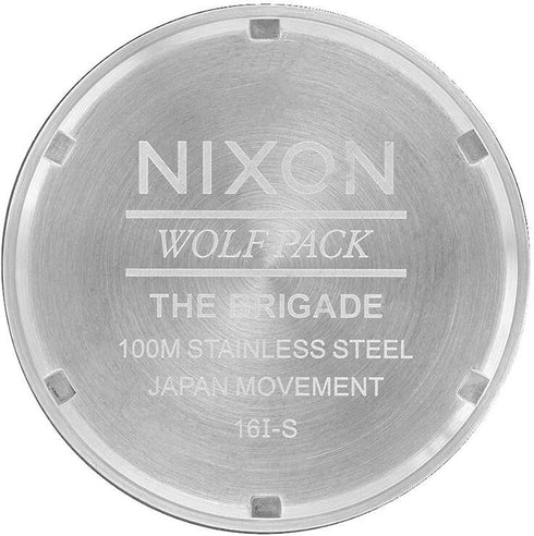 Nixon BRIGADE BLACK 40mm Watch A117-2474 Black SS Bracelet