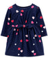 CARTER'S Baby Girls Heart-Print Dress 18 Months