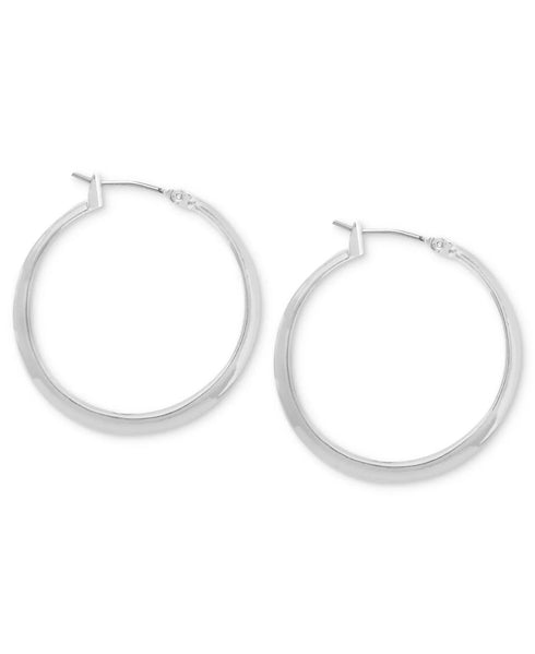 Kenneth Cole New York Small Silver Hoop Earring