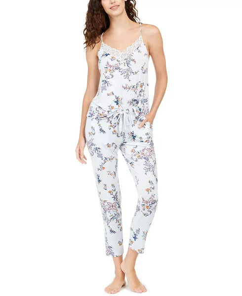 Josie Free Spirit Knit Lace-Trim Cami & Pants Pajamas Set- XL