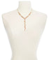 INC Rose Gold-Tone Multi-Crystal Lariat Necklace, 17" + 3" ext