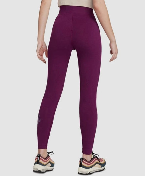 Nike Women's Sportswear Essential High-Rise Full-Length Leggings Bordeaux XS