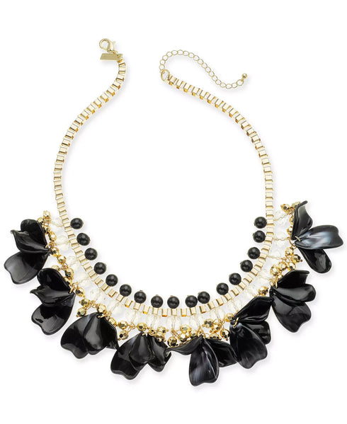 NC Gold-Tone Petal Shaky Statement Necklace, 18" + 3" ext