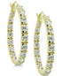 Giani Bernini Cubic Zirconia In & Out Hoop Earrings in 18k Gold-Plated Sterling
