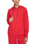 Calvin Klein Women's Eco Fleece Logo Pullover Hoodie Salsa M
