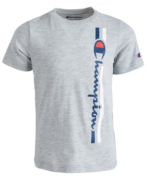 CHAMPION Little Boys Short Sleeve Tee Oxford Heather (Gray) Size 7