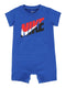 NIKE Baby Boys Swoosh Romper Blue Size 3 Months