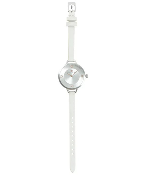 Lucky Brand Women's Indio White Leather Strap Watch 36mm