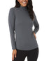 32 Degrees Women's Mock-Neck Long-Sleeve Top HT Charcoal XL