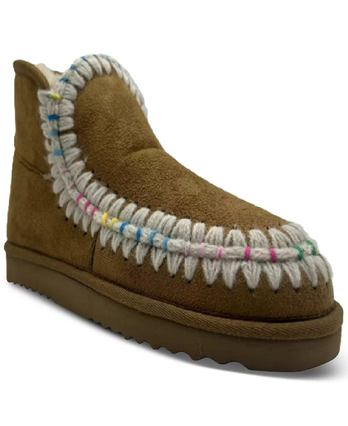 Wild Pair Jolene Pull-on Winter Booties Chestnut Size 8M