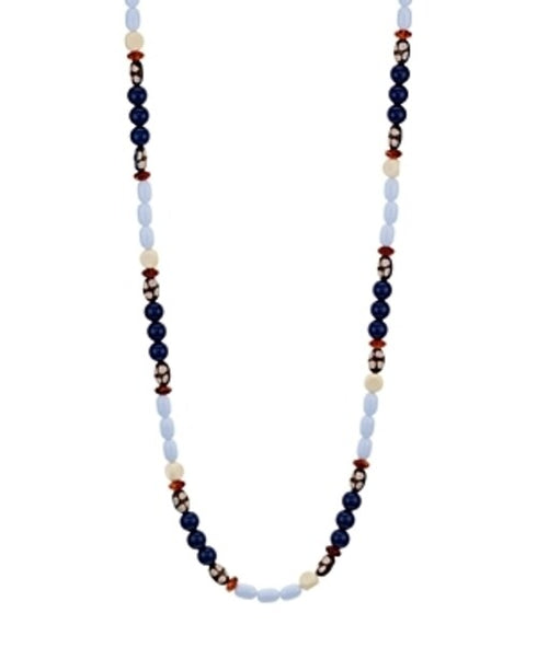 Aqua Multicolor Beaded Necklace, 36