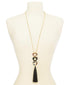 INC Gold-Tone Resin Heart & Tassel Pendant Necklace, 30" + 3" extender