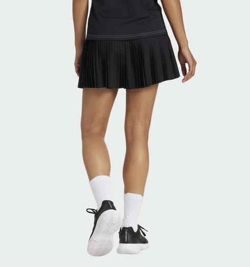 adidas Women's Club Tennis Performance Pleated Pull-On Skort Black S