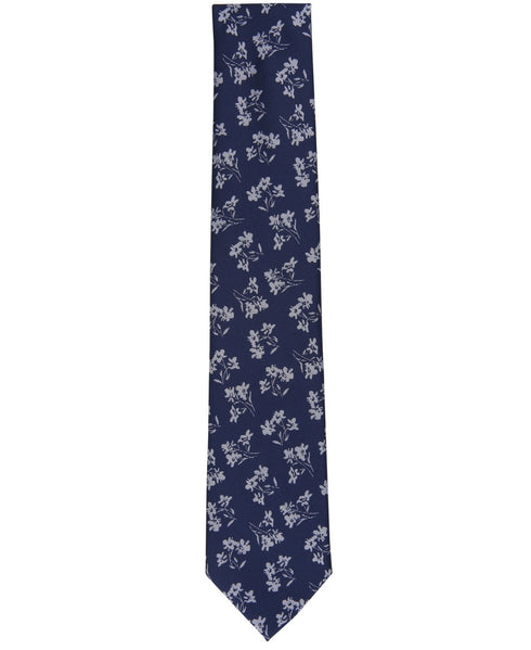 Michael Kors Men's Classic Floral Tie Navy