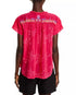 Johnny Was Laferet Embroidered Split Neck Blouse Pink M