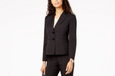 Le Suit Two-Button Melange Suit Coat Women's Size 4