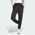 adidas Women's Essentials Small Logo French Terry Cuffed Pants Black White M