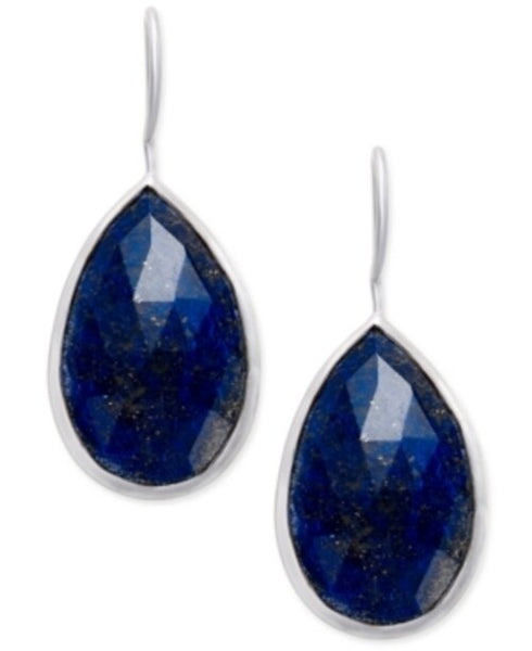 Paul & Pitu Naturally Faceted Stone Teardrop Earrings Msrp $140