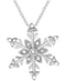 Diamond Snowflake 18" Pendant Necklace (1/10 ct. t.w.) in Sterling Silver
