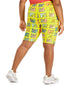 Freeze 24-7 Trendy Plus Size Printed Bike Shorts Size 2X