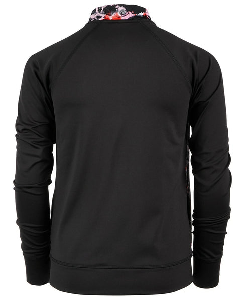 Ideology Big Girls Marble-Print Zip-Up Jacket Size Large 14