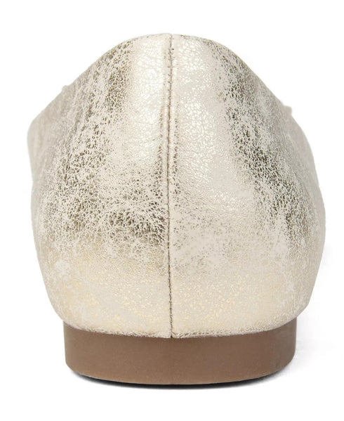 Journee Women's Judy Ruffled Ballet Flats Gold Size 6.5W