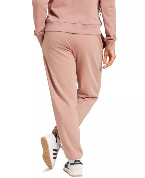 adidas Women's Essentials Small Logo French Terry Cuffed Pants Warm Clay L