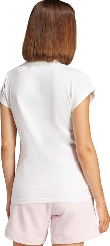 adidas Women's Essentials Linear Cotton T-Shirt White XL