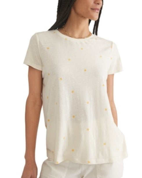 Marine Layer Swing Crew Tee Sun Print Size XL