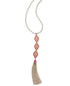 INC International Concepts Bead & Chain Tassel Pendant Necklace (26+3)