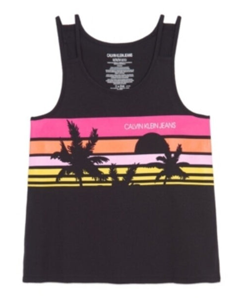 Calvin Klein Girls' Tank Top Black Size Small
