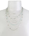 BCBGENERATION Silver-Tone Star & Stone Multi-Row Statement Necklace, 19" + 3" ex