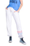 P.J. Salvage American Dreams Women's Embroidered Banded Loungewear Pants Large