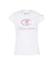 CHAMPION Girls Tie Dye C Script Short Sleeve Tee White Size 6X