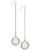 Thalia Sodi Gold-Tone Imitation Pearl Bezel Chain Drop Earrings