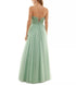 Say Yes to the Prom Juniors' Pearl Embellished A-Line Dress Pale Sage 3