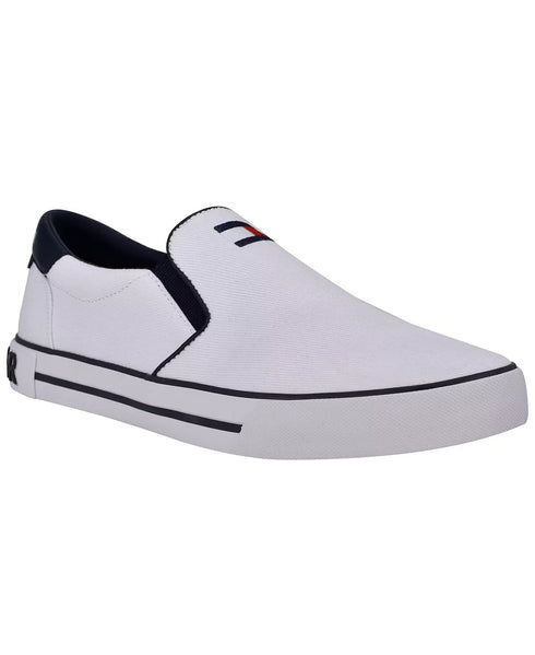 TOMMY HILFIGER Men's Roaklyn Twin Gore Slip-On Sneakers White Size 9.5M